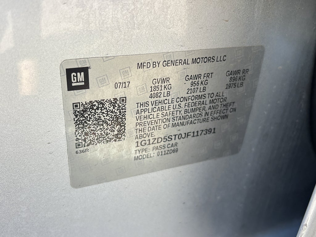 2018 Chevrolet Malibu LT