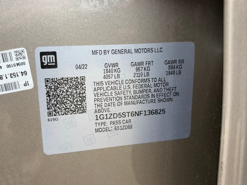 2022 Chevrolet Malibu LT
