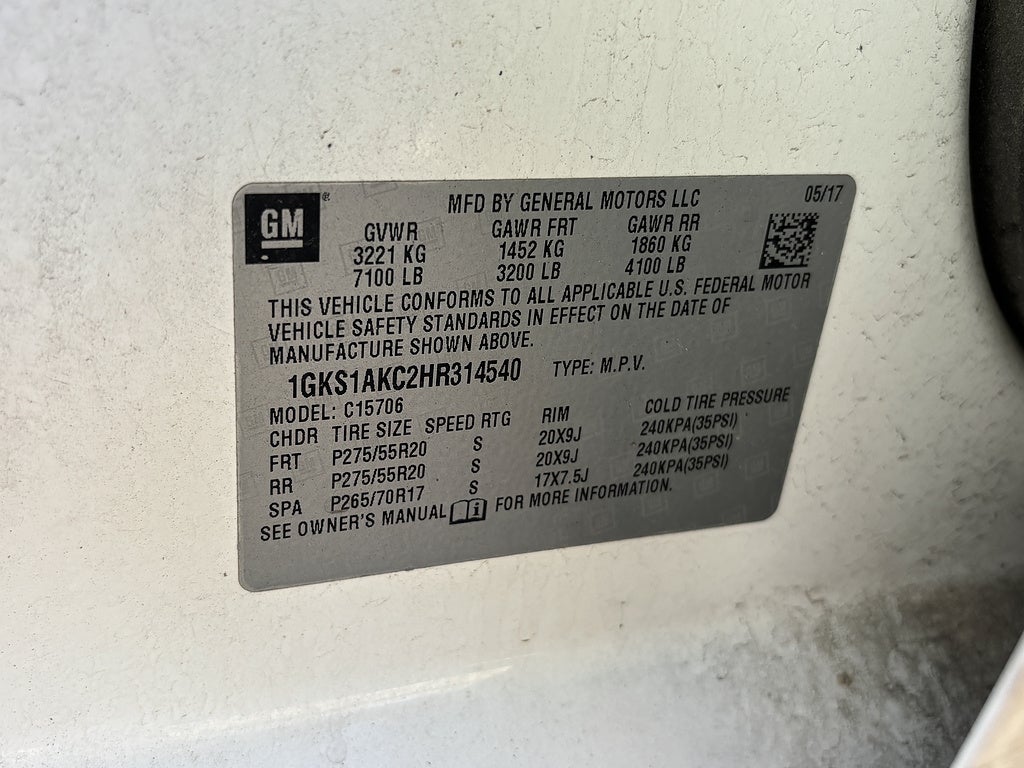 2017 GMC Yukon SLE