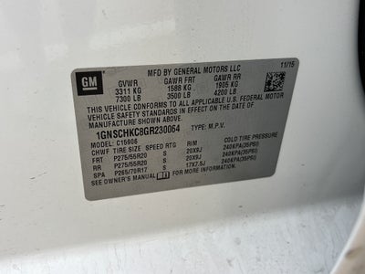 2016 Chevrolet Suburban LT 1500