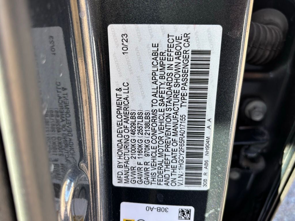 2024 Honda Accord Hybrid EX-L