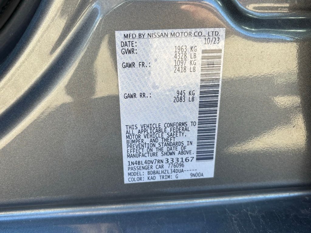 2024 Nissan Altima 2.5 SV