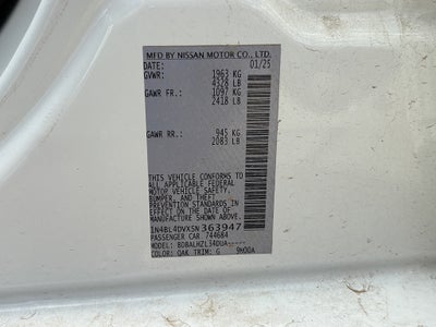 2025 Nissan Altima 2.5 SV