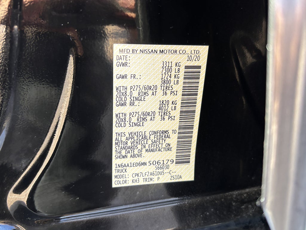 2021 Nissan Titan Platinum Reserve