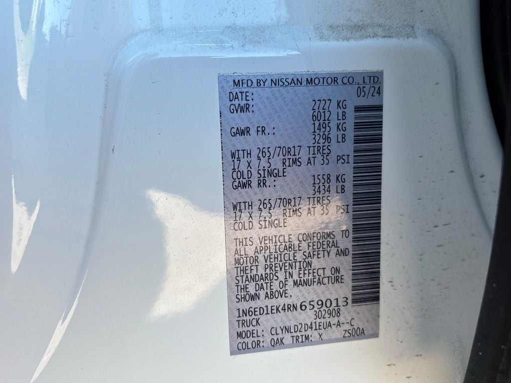 2024 Nissan Frontier PRO-4X