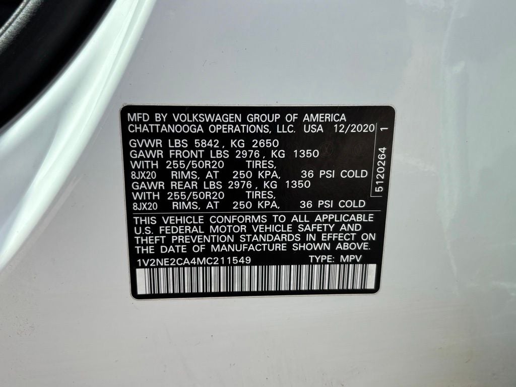2021 Volkswagen Atlas Cross Sport 3.6L V6 SE w/Technology R-Line