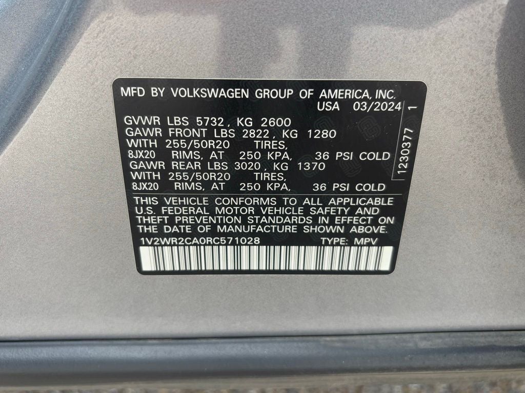 2024 Volkswagen Atlas 2.0T SE w/Technology