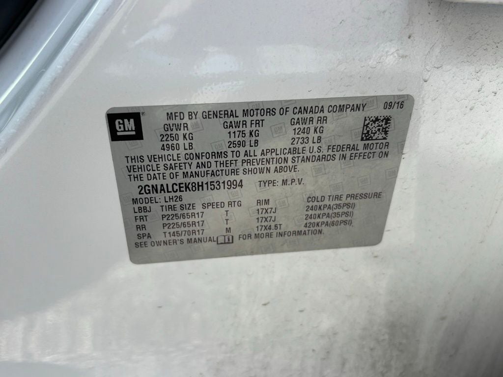 2017 Chevrolet Equinox LT