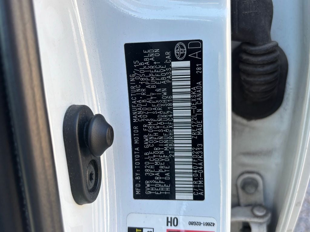 2015 Toyota Corolla S Plus