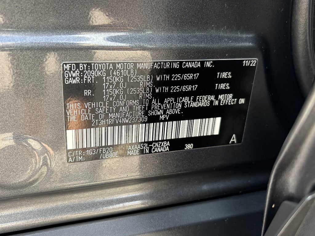 2022 Toyota RAV4 LE