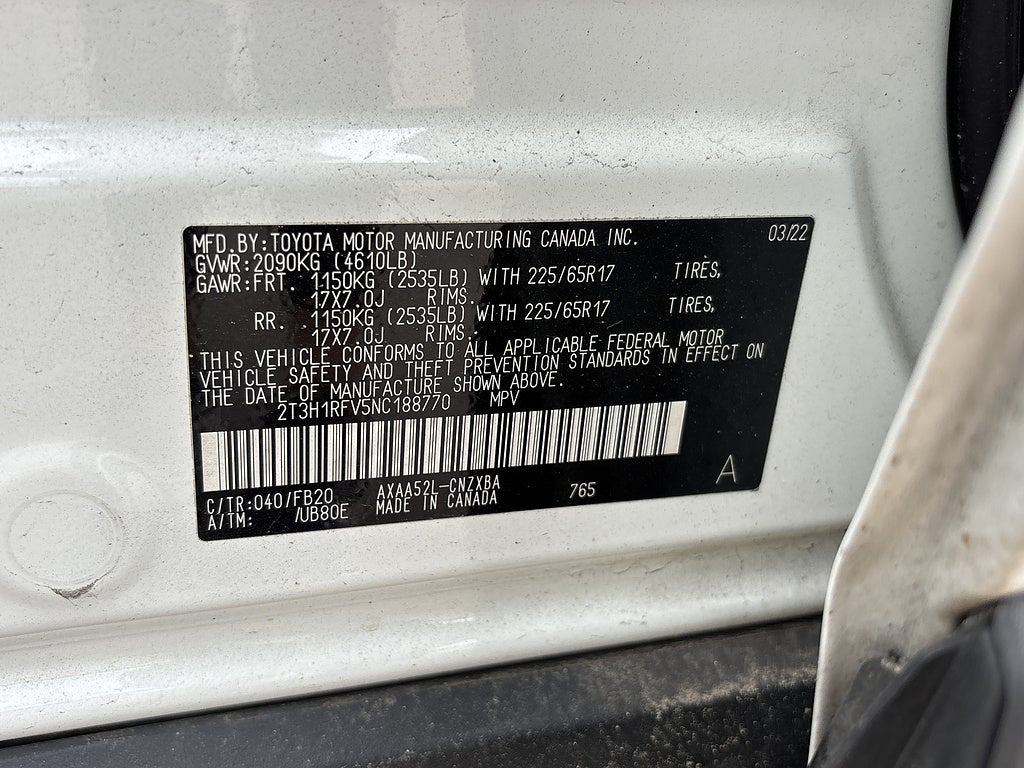 2022 Toyota RAV4 LE
