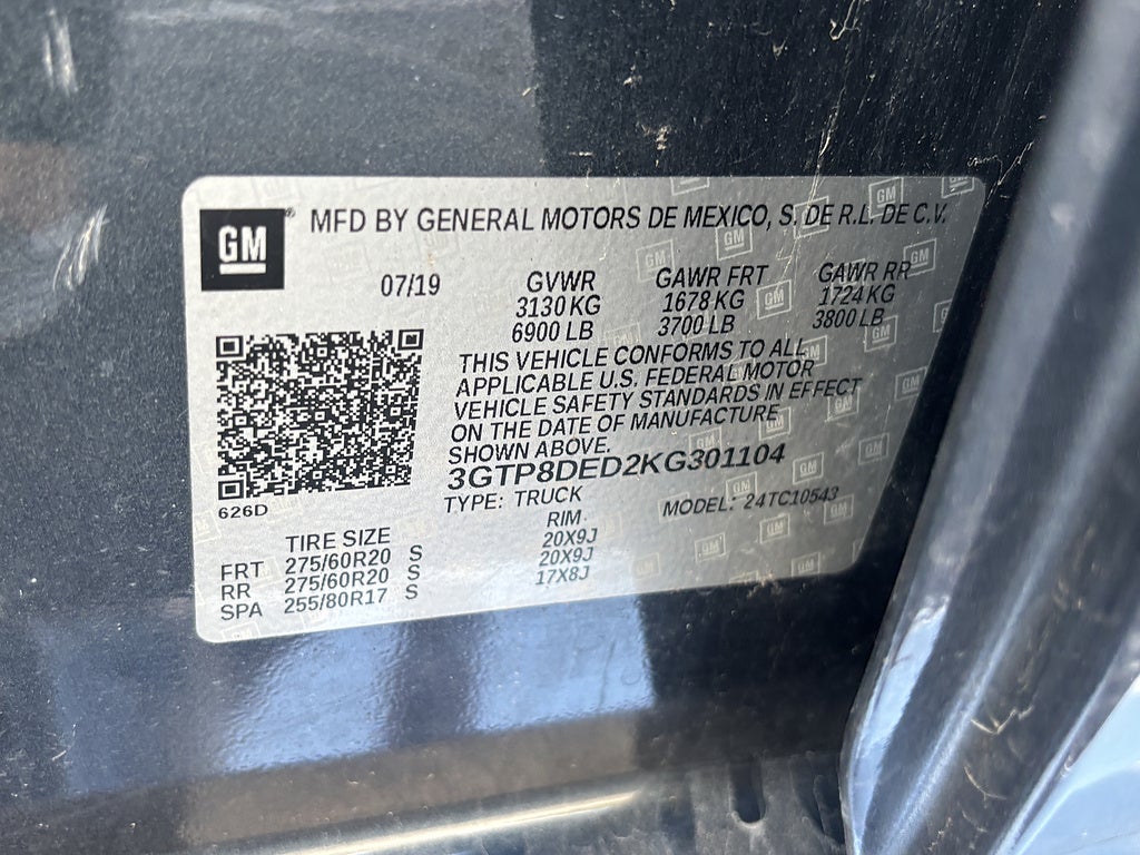 2019 GMC Sierra 1500 4x2 SLT 4dr Crew Cab 5.8 ft. SB