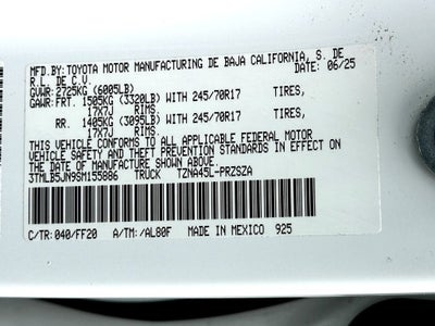2025 Toyota Tacoma 4WD SR5