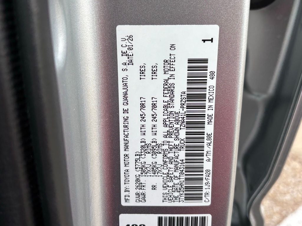 2026 Toyota Tacoma SR