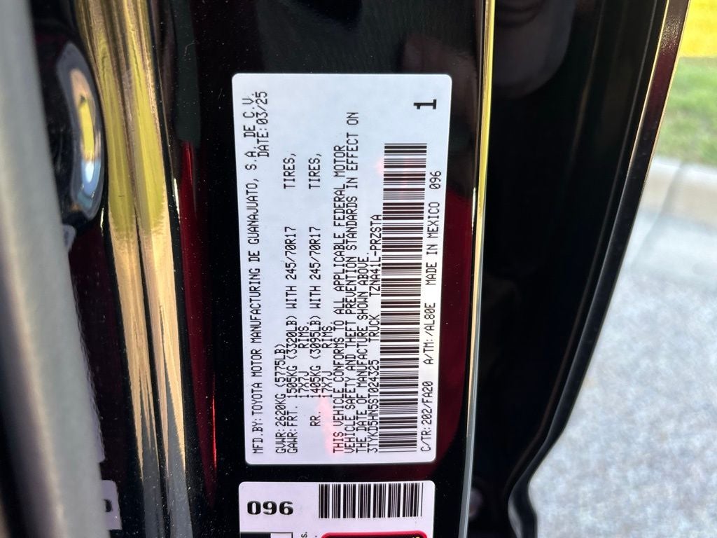 2025 Toyota Tacoma SR