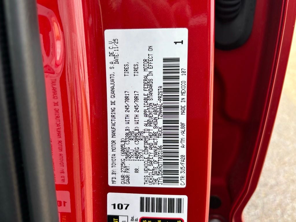 2026 Toyota Tacoma SR