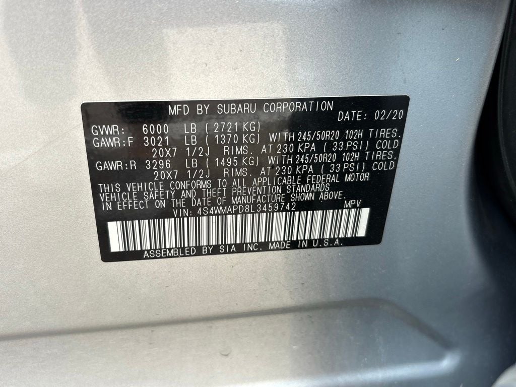 2020 Subaru Ascent Limited