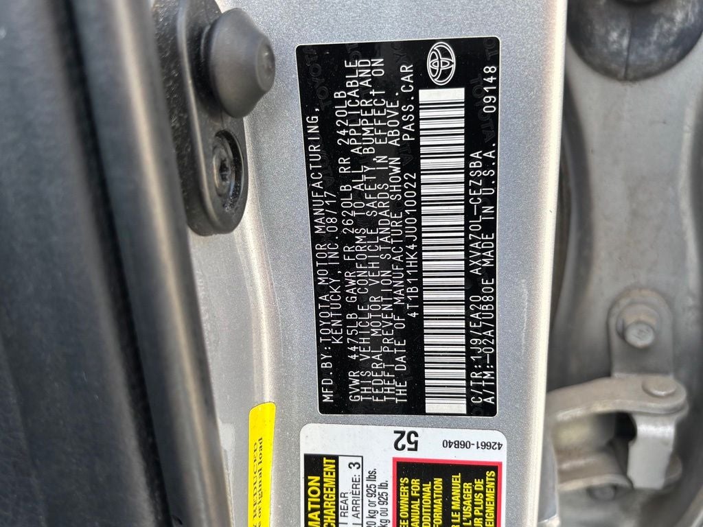 2018 Toyota Camry SE