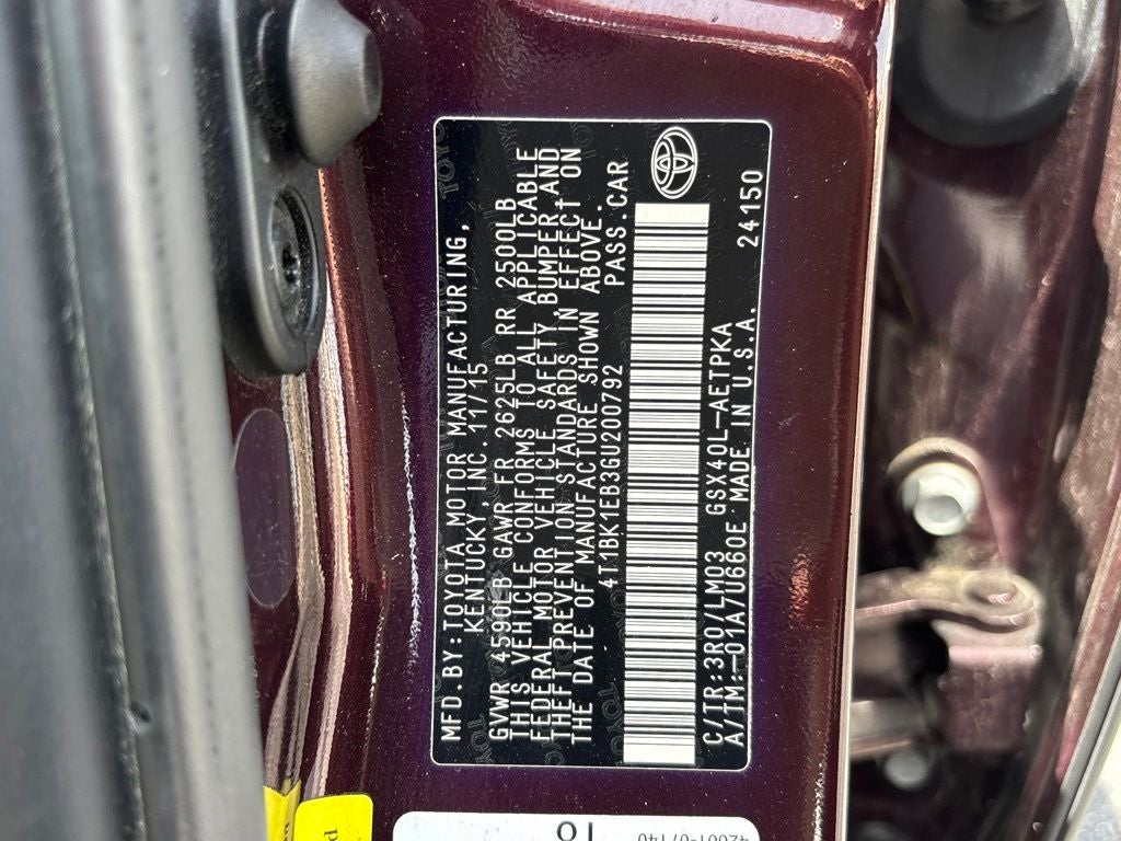 2016 Toyota Avalon Limited