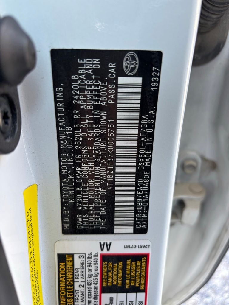2019 Toyota Avalon XLE
