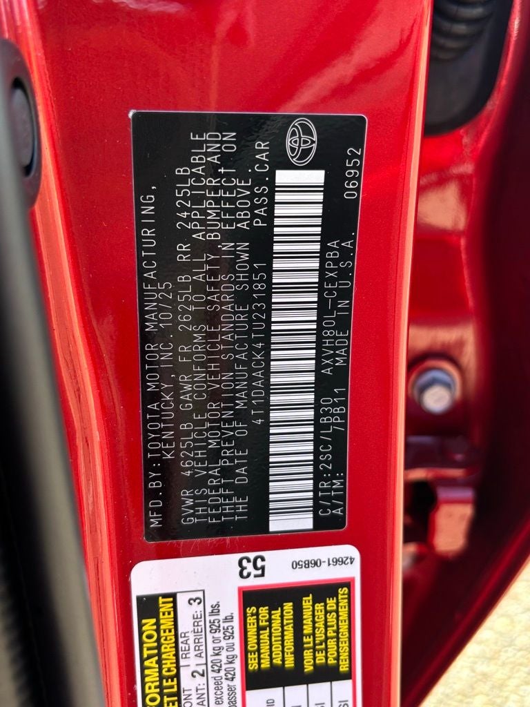 2026 Toyota Camry XSE