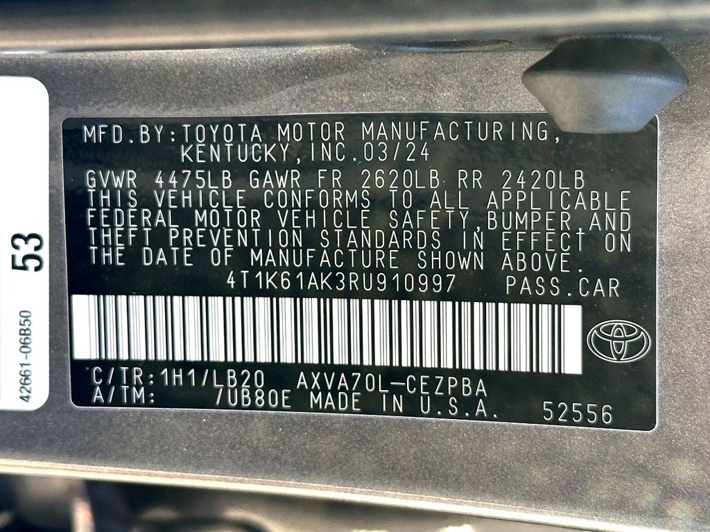 2024 Toyota Camry XSE