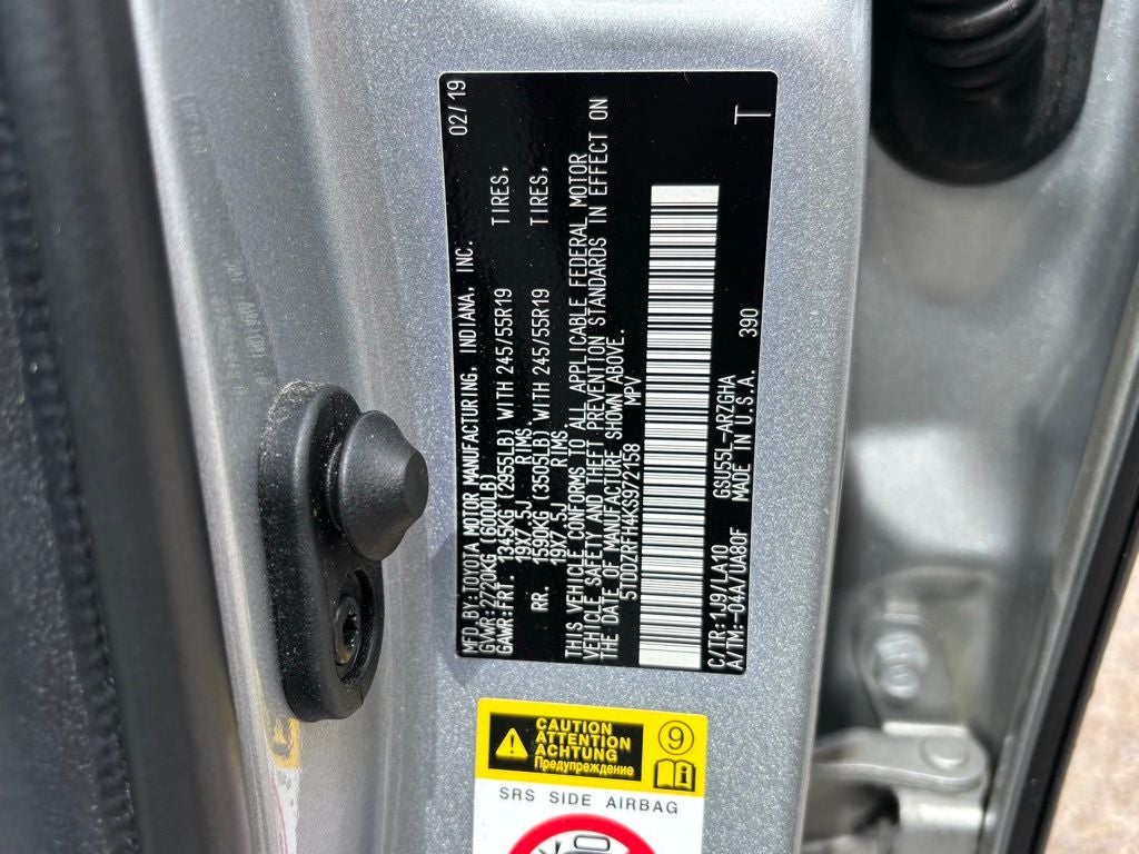 2019 Toyota Highlander Limited Platinum