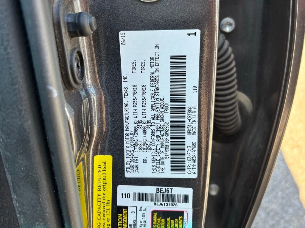 2015 Toyota Tundra SR