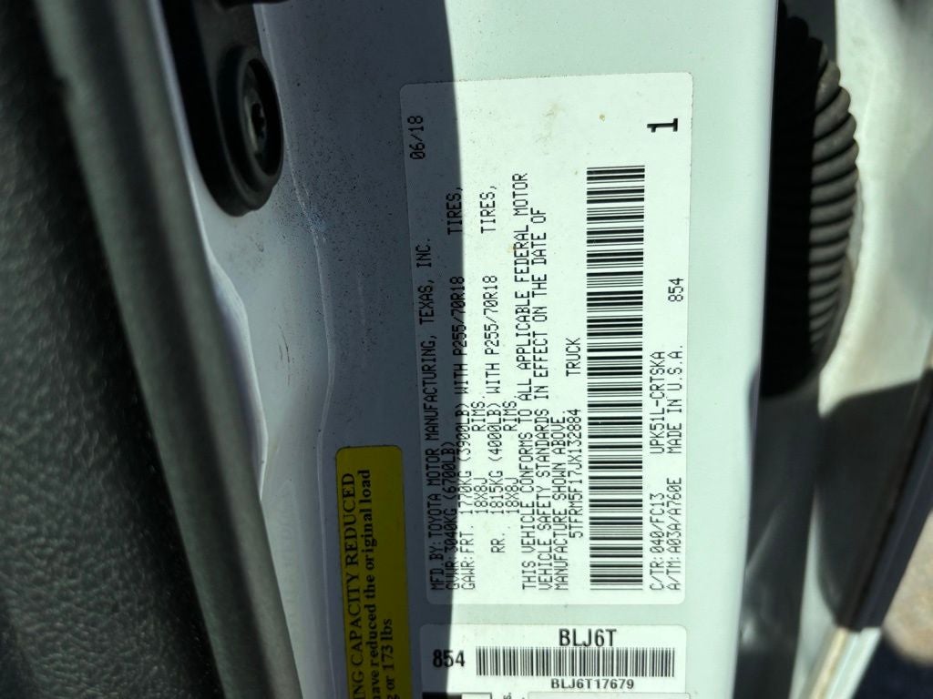 2018 Toyota Tundra SR5 4.6L V8