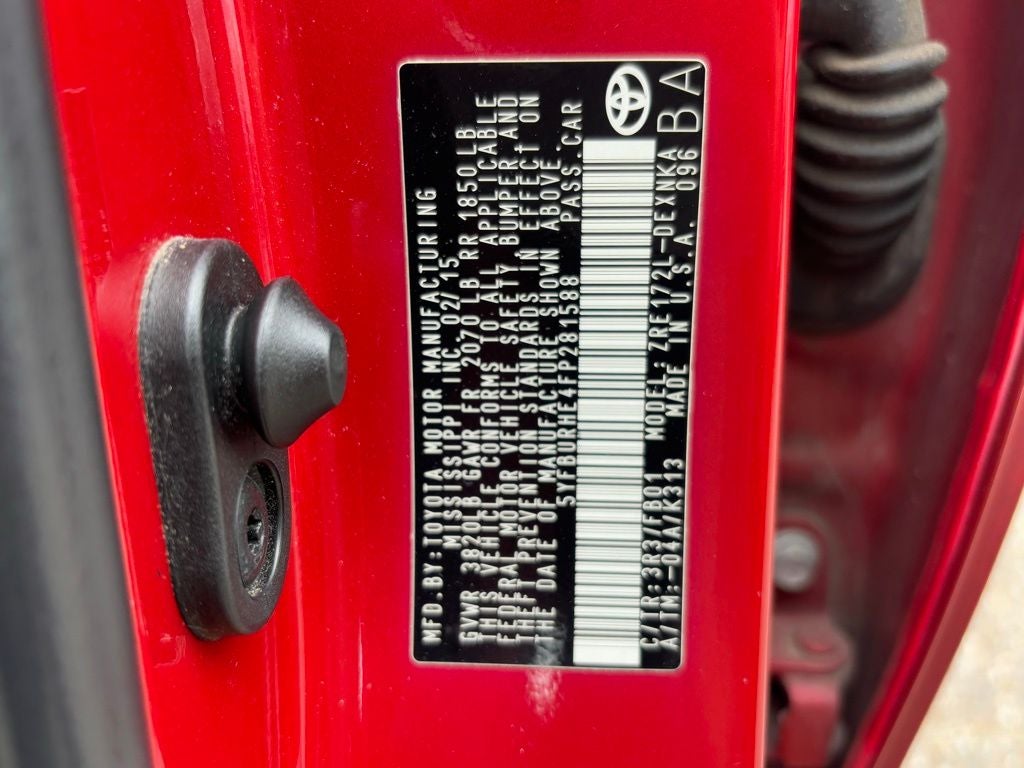 2015 Toyota Corolla LE