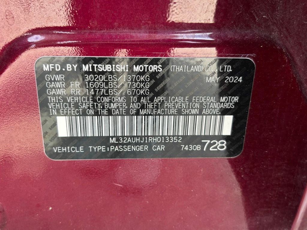 2024 Mitsubishi Mirage ES