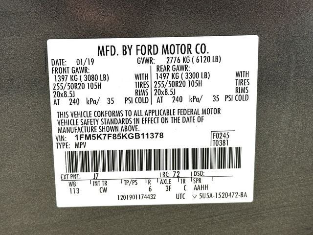 2019 Ford Explorer Limited