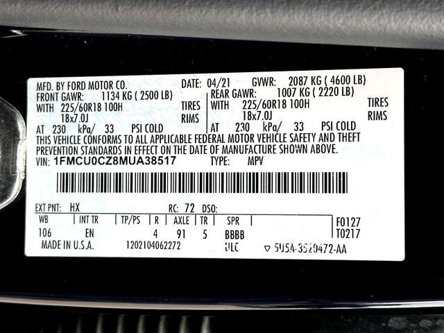 2021 Ford Escape Hybrid SEL