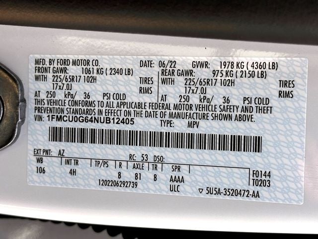 2022 Ford Escape SE