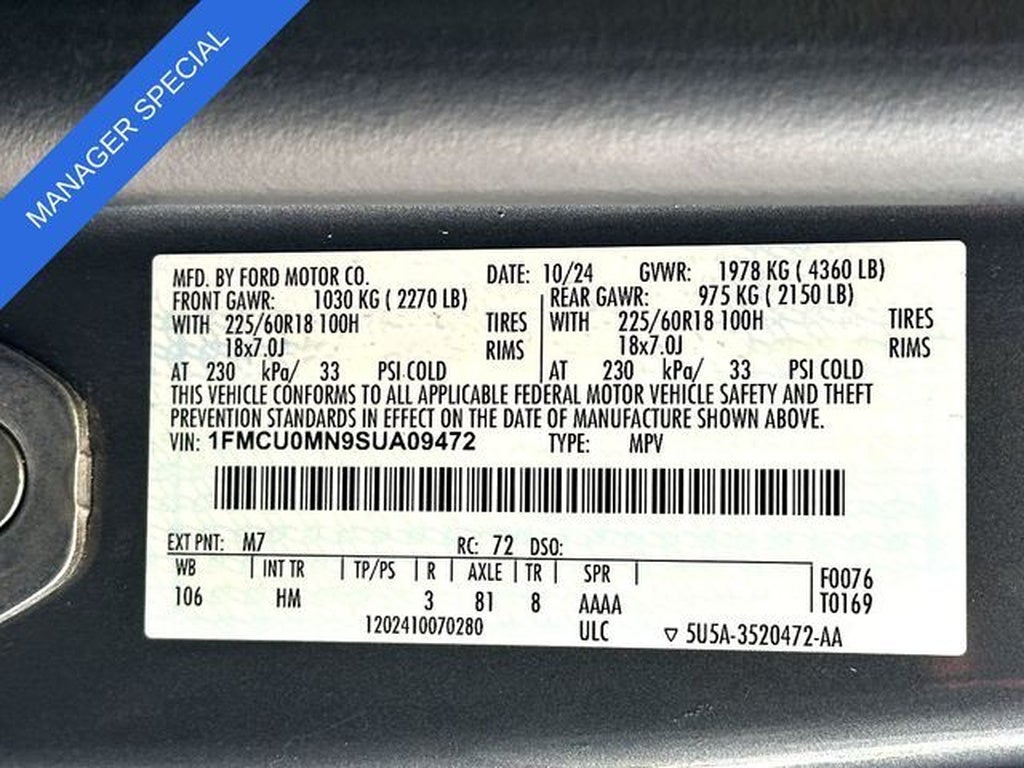 2025 Ford Escape ST-Line