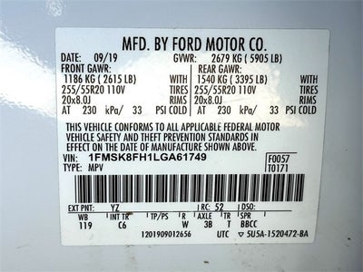 2020 Ford Explorer Limited