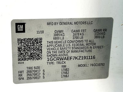 2019 Chevrolet Silverado 1500 WT