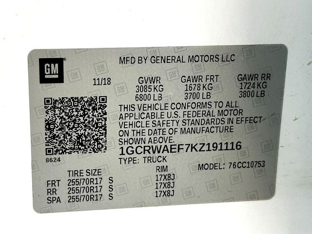 2019 Chevrolet Silverado 1500 WT