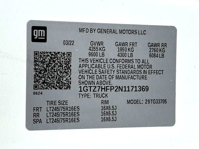 2022 GMC Savana 3500 Work Van