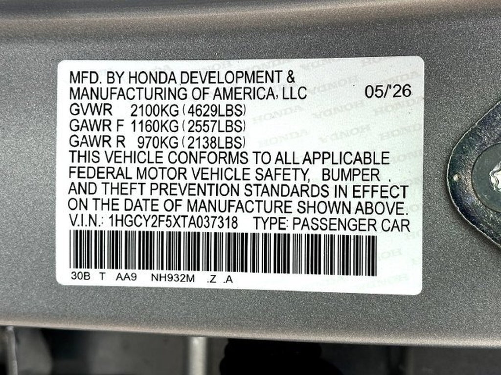 2026 Honda Accord Hybrid Sport