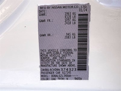 2024 Nissan Altima 2.5 SR