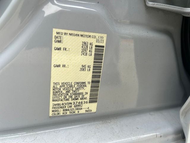 2023 Nissan Altima 2.5 SR