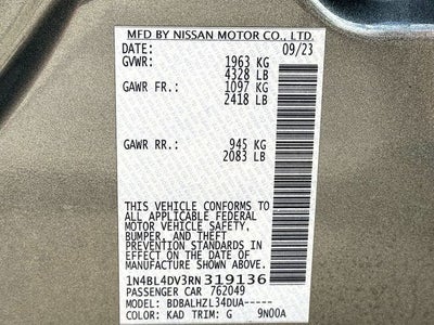 2024 Nissan Altima 2.5 SV