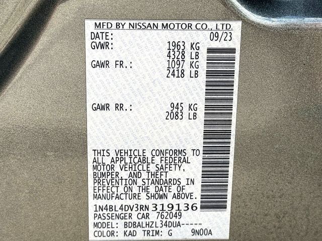 2024 Nissan Altima 2.5 SV