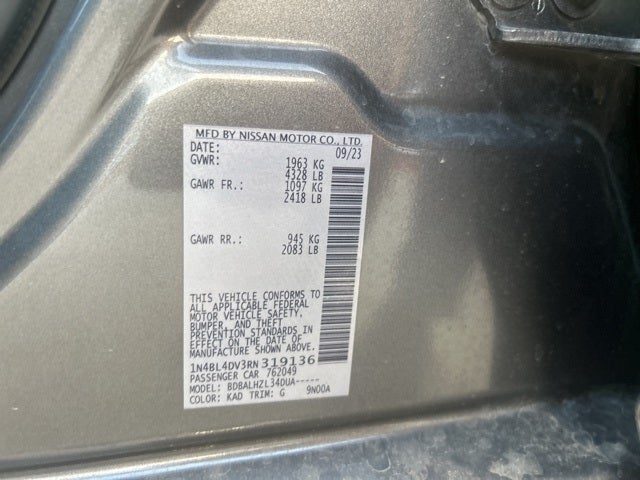 2024 Nissan Altima 2.5 SV