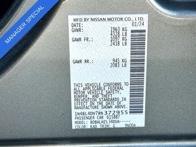 2024 Nissan Altima 2.5 SV