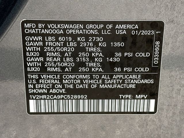 2023 Volkswagen Atlas 3.6L V6 SE w/Technology