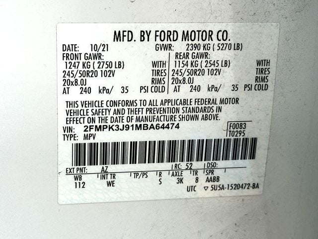 2021 Ford Edge ST Line