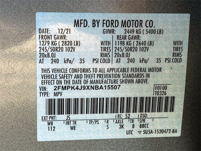 2022 Ford Edge ST Line