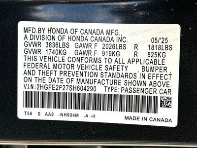 2025 Honda Civic LX